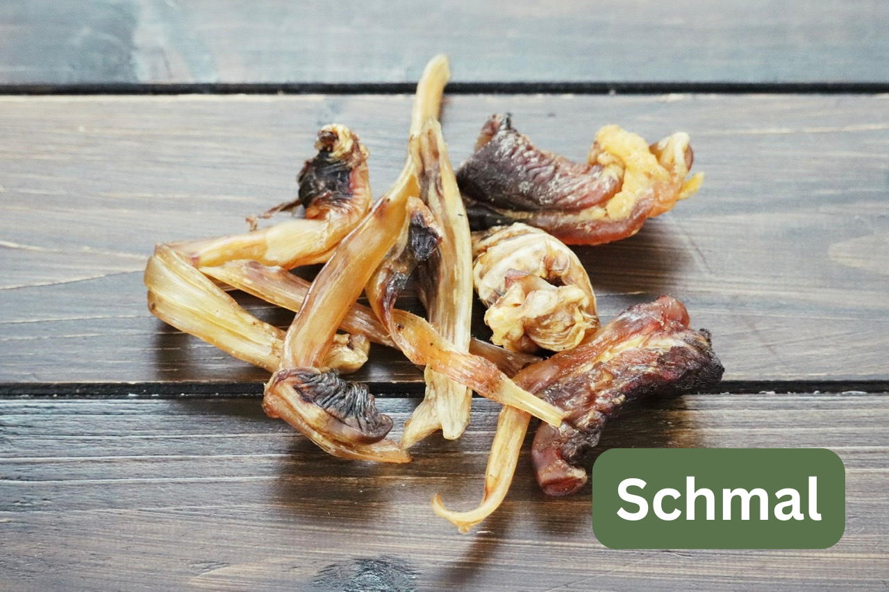 Straußensehnen Probierstück